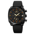 SKMEI 1903 Stainless Steel Buckle Silicone Strap Waterproof Quartz Watch