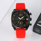SKMEI 1903 Stainless Steel Buckle Silicone Strap Waterproof Quartz Watch