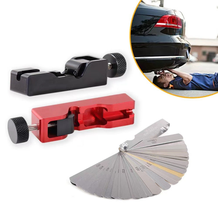 Car Universal Spark Plug Gap Tool with Feeler Gauge for Most 10mm 12mm 14mm 16mm Spark Plugs, with Feeler Gauge (Red), with Feeler Gauge (Black)