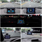 P22 3.5 inch Car HUD Head up Display GPS OBD2 Dual System Windshield Projector, P22