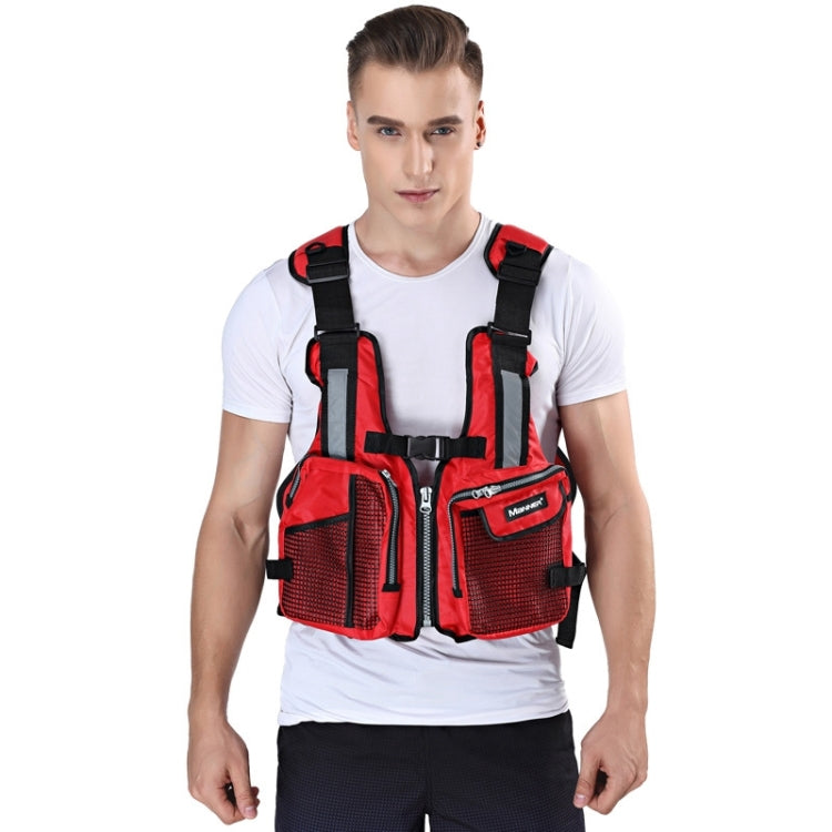 MANNER QP2027 Adult Buoyancy Fishing Vest Life Jacket, Buoyancy Jacket (Black), Buoyancy Jacket (Red)