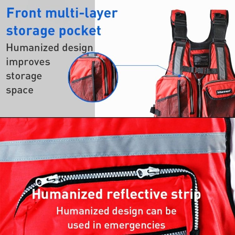 MANNER QP2027 Adult Buoyancy Fishing Vest Life Jacket, Buoyancy Jacket (Black), Buoyancy Jacket (Red)