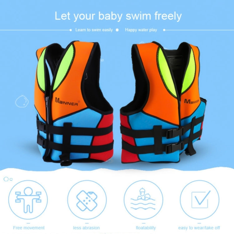 MANNER QP2007 Children Buoyancy Vest Swimming Aid Life Jacket, S, M, L, XL