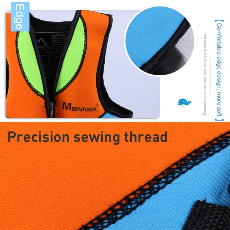 MANNER QP2007 Children Buoyancy Vest Swimming Aid Life Jacket, S, M, L, XL