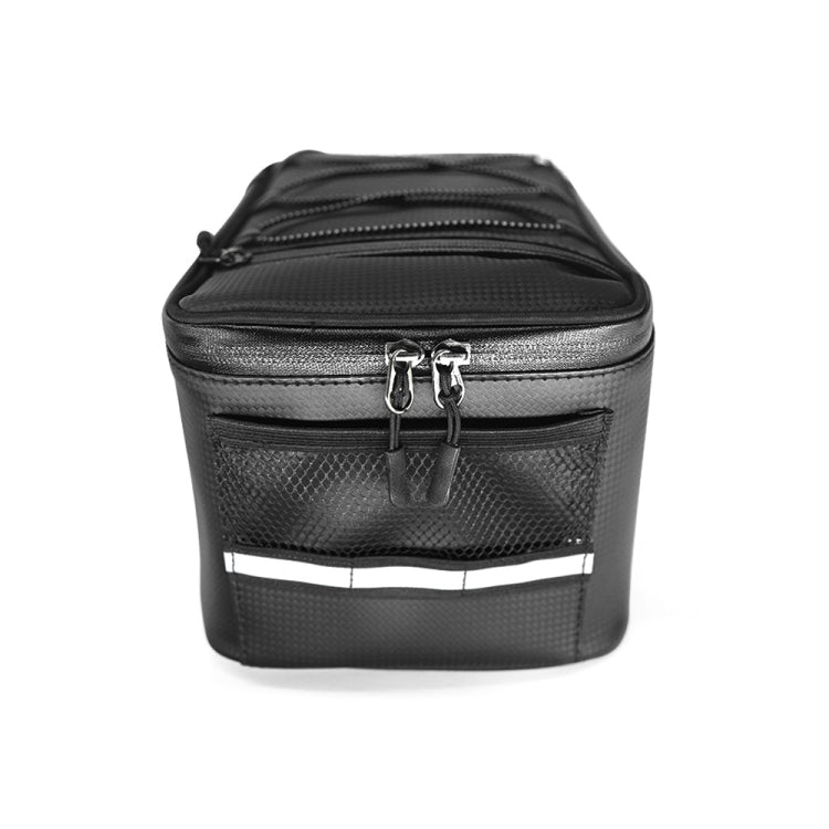 Motorcycle Waterproof PU Leather Rack Rear Carrier Bag, Capacity: 9L with Rain Cover, 9L