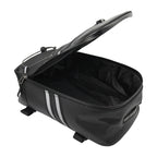Motorcycle Waterproof PU Leather Rack Rear Carrier Bag, Capacity: 8L with Rain Cover, 8L