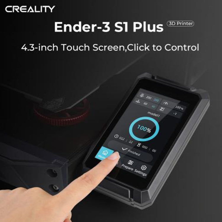 Ender-3 S1 Plus Full-metal Dual-gear Larger-size 3D Printer, EU Plug
