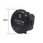 Mechanical Chronograph Marine Boat Engine Round ACDC Truck Chrono Hour Meter, Mechanical Chronograph