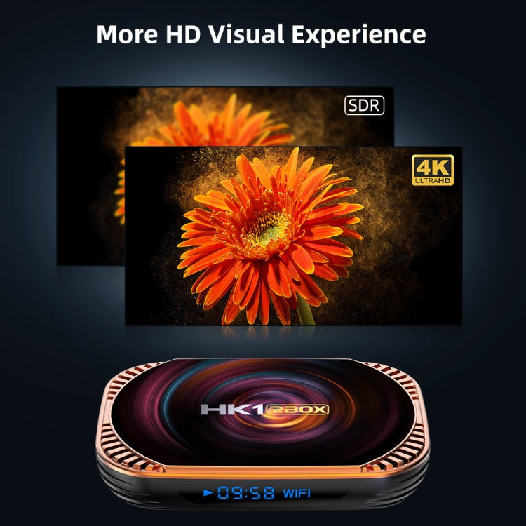 HK1RBOX X4 4K TV Box, Android 11 Amlogic S905X4 CPU with RC, 4GB+32GB, 4GB+64GB, 4GB+128GB