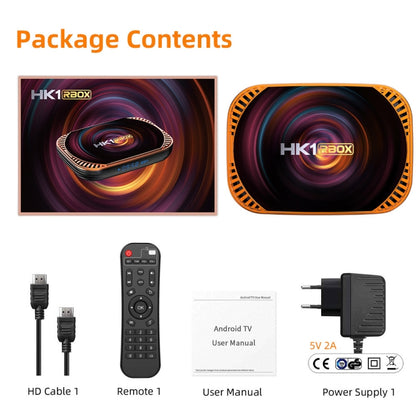 HK1RBOX X4 4K TV Box, Android 11 Amlogic S905X4 CPU with RC, 4GB+32GB, 4GB+64GB, 4GB+128GB