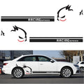2 PCS/Set D-49 Evil Rabbit Pattern Car Modified Decorative Sticker, Evil Rabbit Pattern