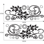 2 PCS/Set D-75 Flower Vine Pattern Car Modified Decorative Sticker, D-75