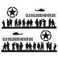 2 PCS/Set D-84 Old Soldiers Pattern Car Modified Decorative Sticker, D-84