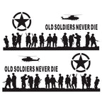 2 PCS/Set D-84 Old Soldiers Pattern Car Modified Decorative Sticker, D-84
