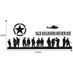 2 PCS/Set D-84 Old Soldiers Pattern Car Modified Decorative Sticker, D-84