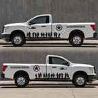 2 PCS/Set D-84 Old Soldiers Pattern Car Modified Decorative Sticker, D-84