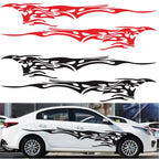 2 PCS/Set D-144 Fire Element Pattern Car Modified Decorative Sticker, D-144