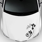 2 PCS/Set D-251 Butterfly Love Flowers Pattern Car Modified Decorative Sticker, D-251