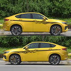 2 PCS/Set D-280 Flame Streak Pattern Car Modified Decorative Sticker, D-280