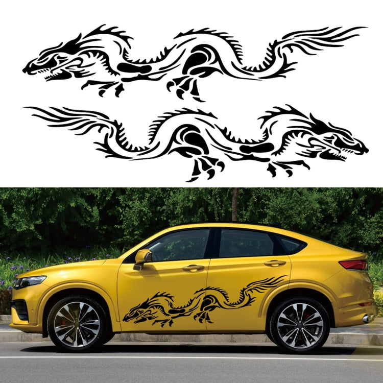 2 PCS/Set D-418 Dragon Totem Tribe Pattern Car Modified Decorative Sticker, D-418