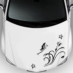 D-462 Butterfly Loves Flowers Pattern Car Modified Decorative Sticker, D-462