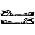 2 PCS/Set D-467 Waves Pattern Car Modified Decorative Sticker, D-467