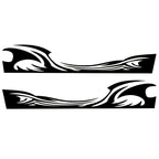 2 PCS/Set D-467 Waves Pattern Car Modified Decorative Sticker, D-467