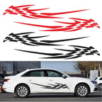 2 PCS/Set D-468 Checkered Totem Pattern Car Modified Decorative Sticker, D-468
