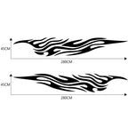 2 PCS/Set D-476 Fire Element Pattern Car Modified Decorative Sticker, D-476