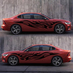 2 PCS/Set D-476 Fire Element Pattern Car Modified Decorative Sticker, D-476