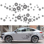 2 PCS/Set D-483 Flower Pattern Car Modified Decorative Sticker, D-483