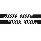 2 PCS/Set D-487 Stripe Pattern Car Modified Decorative Sticker, D-487