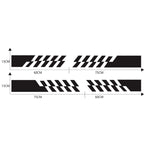 2 PCS/Set D-487 Stripe Pattern Car Modified Decorative Sticker, D-487