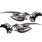 2 PCS/Set D-489 Fire-breathing Dragon Pattern Car Modified Decorative Sticker, D-489