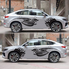 2 PCS/Set D-489 Fire-breathing Dragon Pattern Car Modified Decorative Sticker, D-489