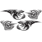 2 PCS/Set D-498 Pterosaur Spitfire Pattern Car Modified Decorative Sticker, D-498