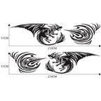 2 PCS/Set D-498 Pterosaur Spitfire Pattern Car Modified Decorative Sticker, D-498