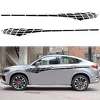 2 PCS/Set D-501 Plaid Pattern Car Modified Decorative Sticker, D-501