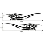 2 PCS/Set D-503 Totem Pattern Car Modified Decorative Sticker, D-503