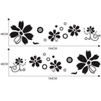 2 PCS/Set D-510 Flowers Pattern Car Modified Decorative Sticker, D-510