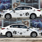 2 PCS/Set D-510 Flowers Pattern Car Modified Decorative Sticker, D-510