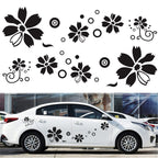 2 PCS/Set D-510 Flowers Pattern Car Modified Decorative Sticker, D-510