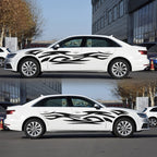 2 PCS/Set D-521 Fire Totem Pattern Car Modified Decorative Sticker, D-521