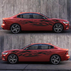 2 PCS/Set D-521 Fire Totem Pattern Car Modified Decorative Sticker, D-521