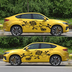 2 PCS/Set D-545 Rose Pattern Car Modified Decorative Sticker, D-545