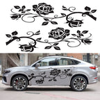2 PCS/Set D-545 Rose Pattern Car Modified Decorative Sticker, D-545