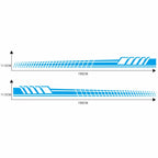 2 PCS/Set D-707 Striped Totem Pattern Car Modified Decorative Sticker, D-707