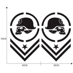 2 PCS/Set D-739 Skull Pattern Car Modified Decorative Sticker, D-739