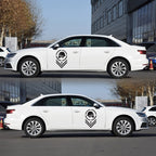 2 PCS/Set D-739 Skull Pattern Car Modified Decorative Sticker, D-739