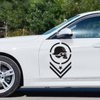 2 PCS/Set D-739 Skull Pattern Car Modified Decorative Sticker, D-739